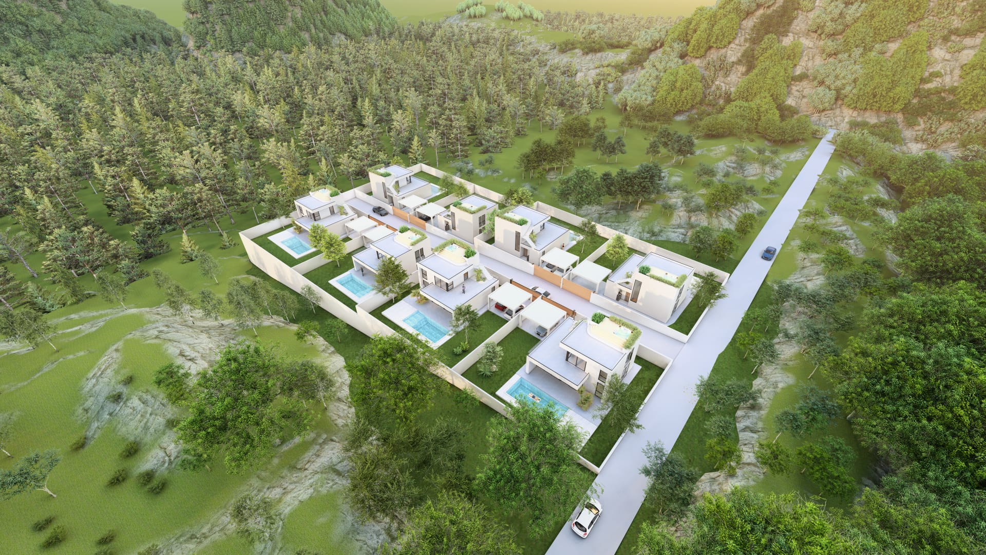 Project rendering of Skyline Villas in Khao Thong, Krabi 1