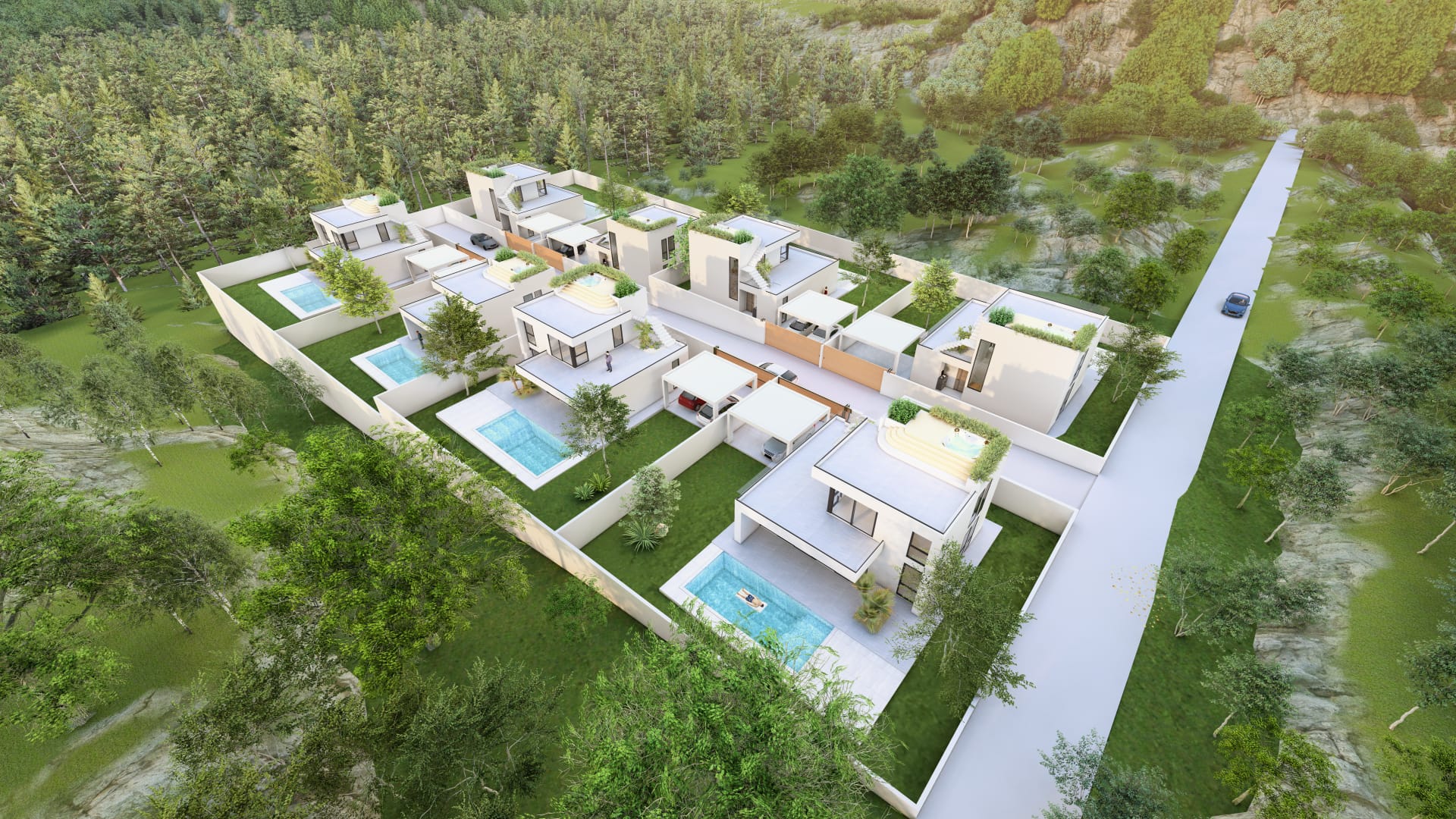 Project rendering of Skyline Villas in Khao Thong, Krabi 2